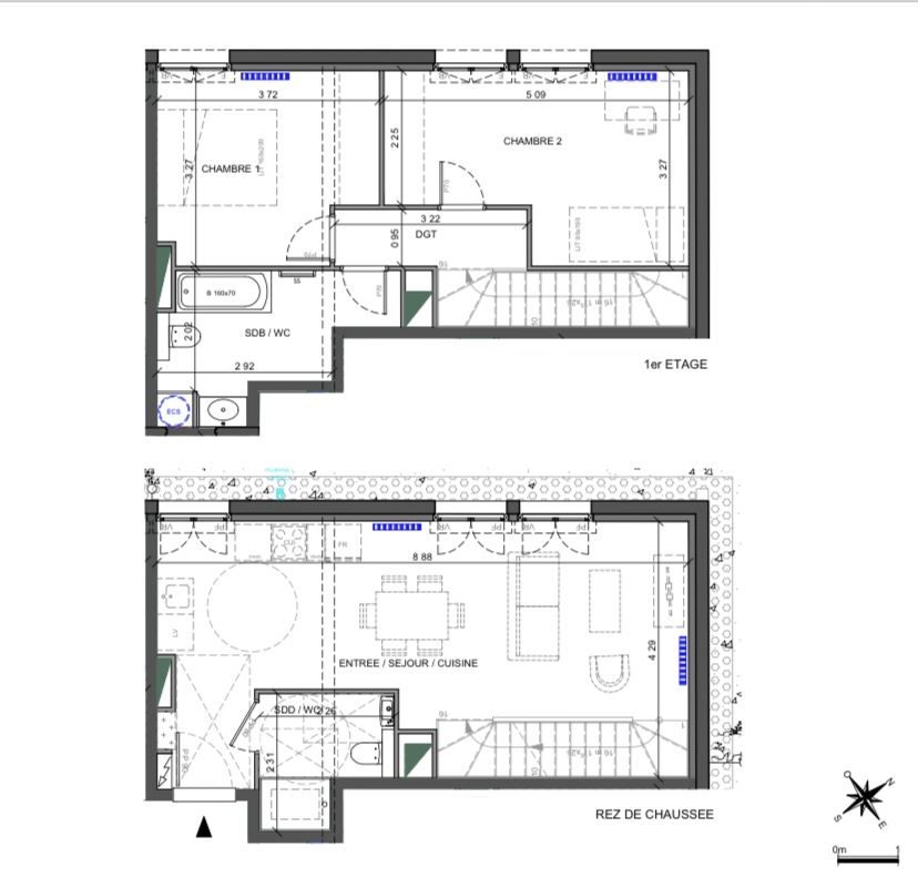 triplex 3 pièces en vente sur FONTENAY SOUS BOIS (94120)